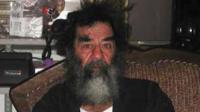 Saddam Hussein following his capture