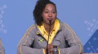 Jamaican bobsleigh star Jazmine Fenlator-Victorian