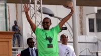 ጠቅላይ ሚኒስትር አብይ አህመድ በመስቀል አደባባይ ላይ ንግግር ሲያደርጉ