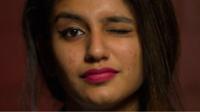Priya Prakash Varrier winking