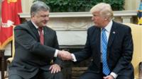 Український президент Петро Порошенко зустрівся із Дональдом Трампом у Білому домі у червні 2017 року