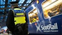 BTP officer and train