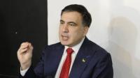 Михаил Саакашвили во время пресс-конференции в Варшаве