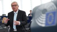Jean-Claude Juncker at the European Parliament
