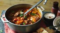 Beef goulash soup