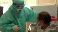Moscow coronavirus screening centre