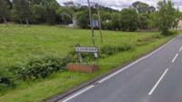Llanybydder road sign