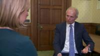 David Lidington speaking to Laura Kuenssberg