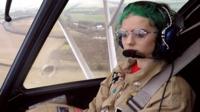 Eloeyse in her plane