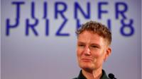 Charlotte Prodger at the Turner Prize ceremony