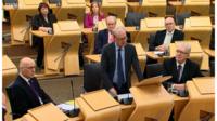 John Swinney, Lord Advocate James Wolffe and Mike Russell