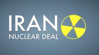 Graphic reading "Iran nuclear deal"