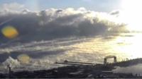 Footage captures the Christmas Day scene over Lake Superior, US.