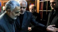 محمدجواد ظریف و قاسم سلیمانی