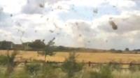 A 'strawnado' near Wetherby, West Yorkshire