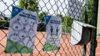 Sign at Western Tennis Club in Glasgow