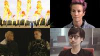Flames, Megan Rapinoe, Iceland band Hatari and Hideo Kojima