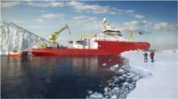 Artist impression of polar ship