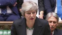 Theresa May in the Commons