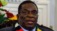 President Emmerson Mnangagwa answers questions during a press conference at State House in Harare. September 7, 2018