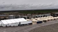 Photo of tents set up to house children