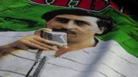 Merchandise depicting Pablo Escobar sell well in Colombia