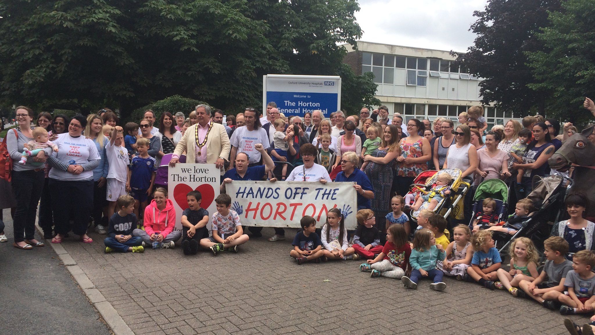 Rally at Horton Hospital