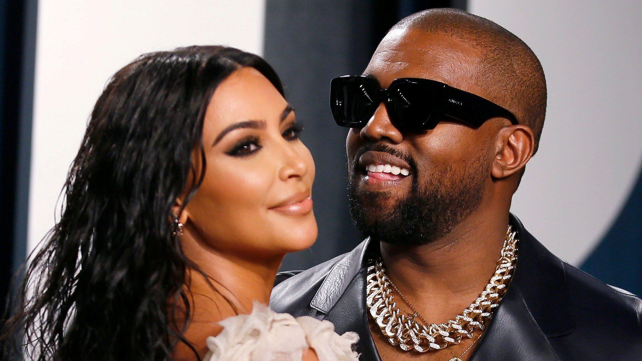 Kim Kardashian and Kanye West attend the Vanity Fair Oscar party in Beverly Hills during the 92nd Academy Awards, in Los Angeles, California, U.S., February 9, 2020