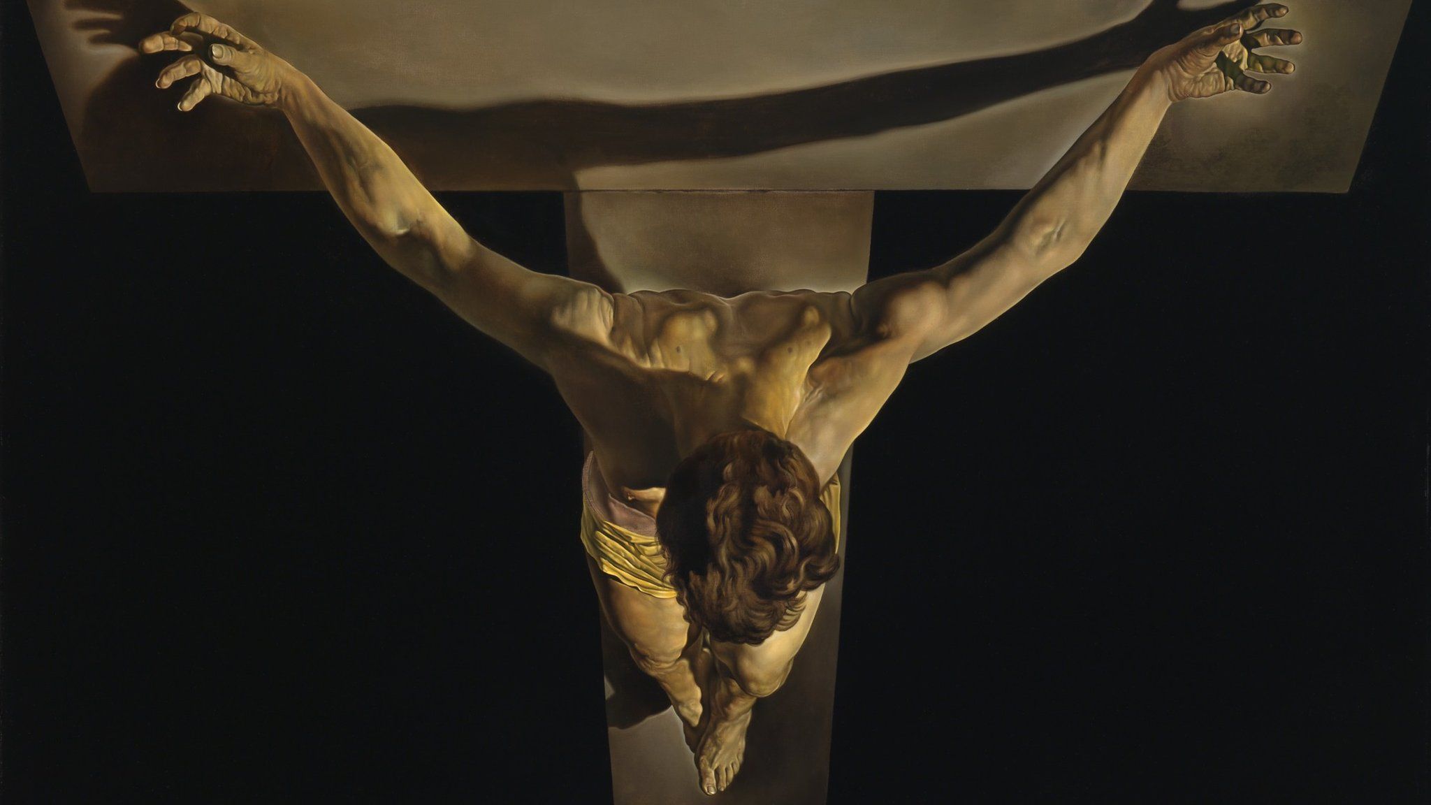 Christ Of St John Of The Cross by Salvador Dali
