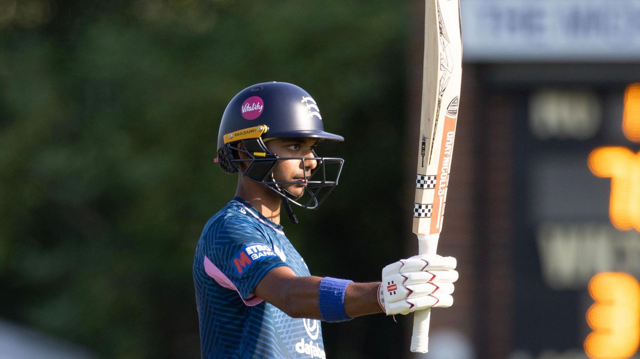 Nathan Fernandes celebrated his first List A 50 Middlesex