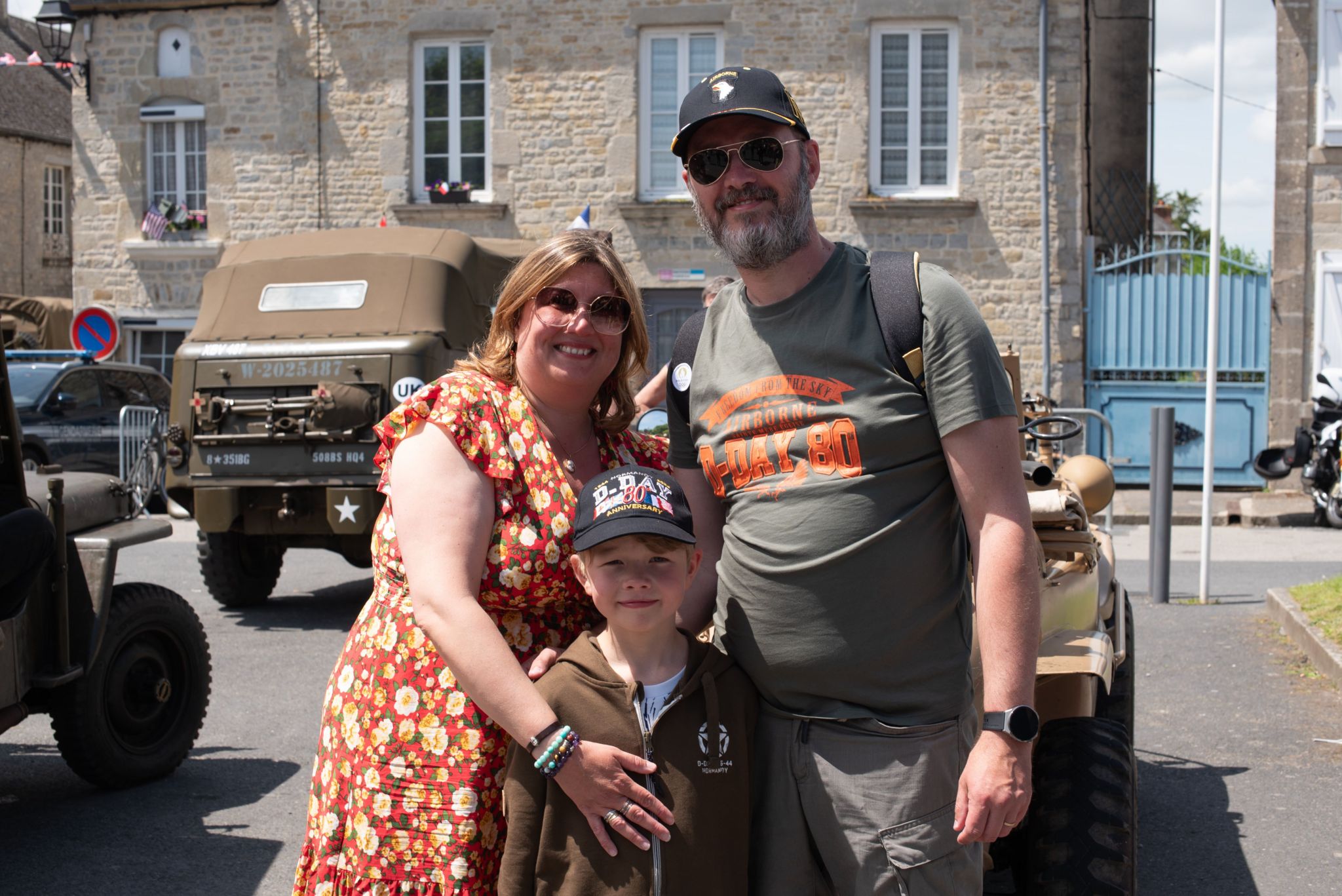 Vanessa Foulon with her husband Sébastien and son Ruben 