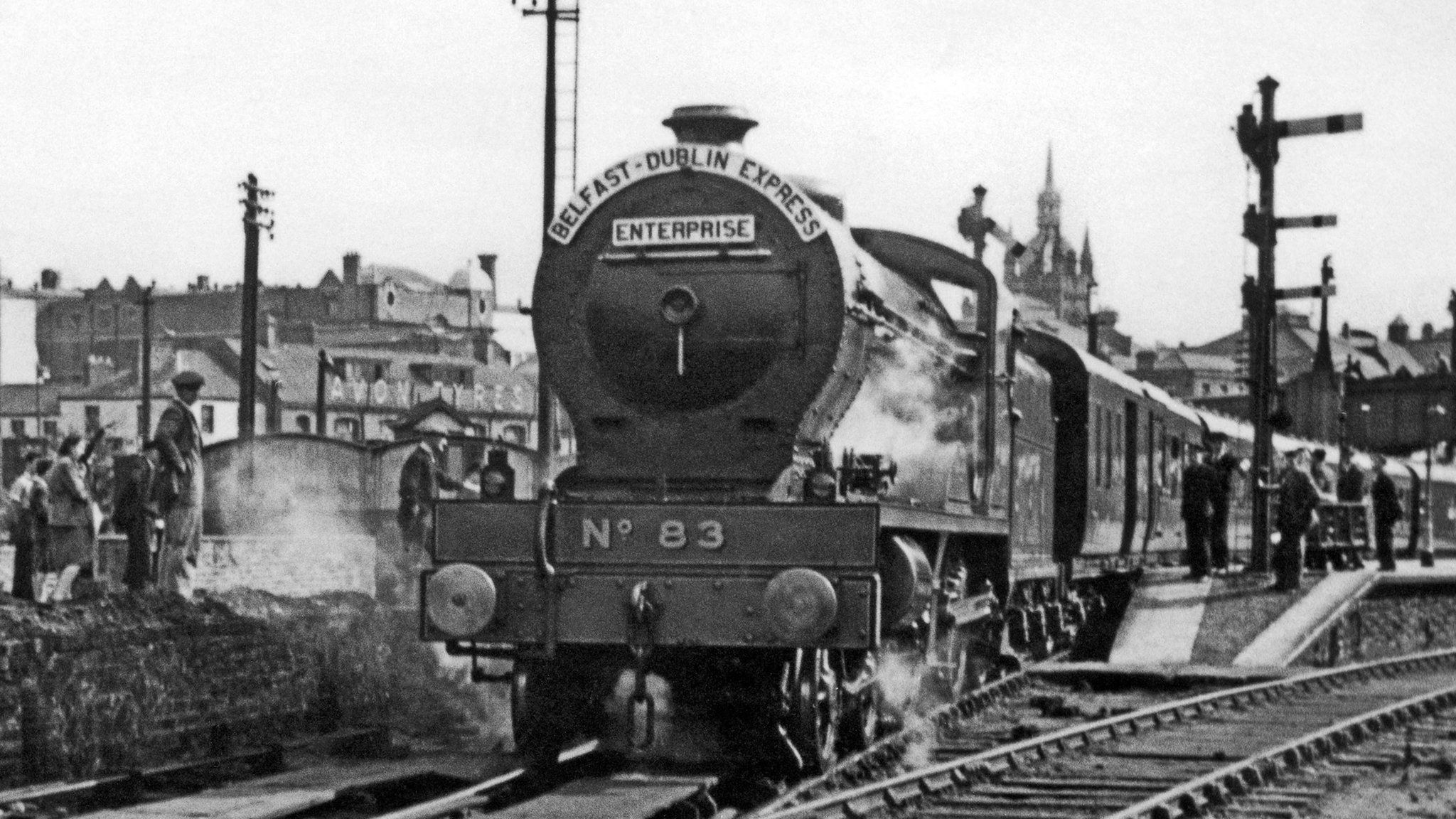 The stream train that ran the first Enterprise service on 11 August 1947