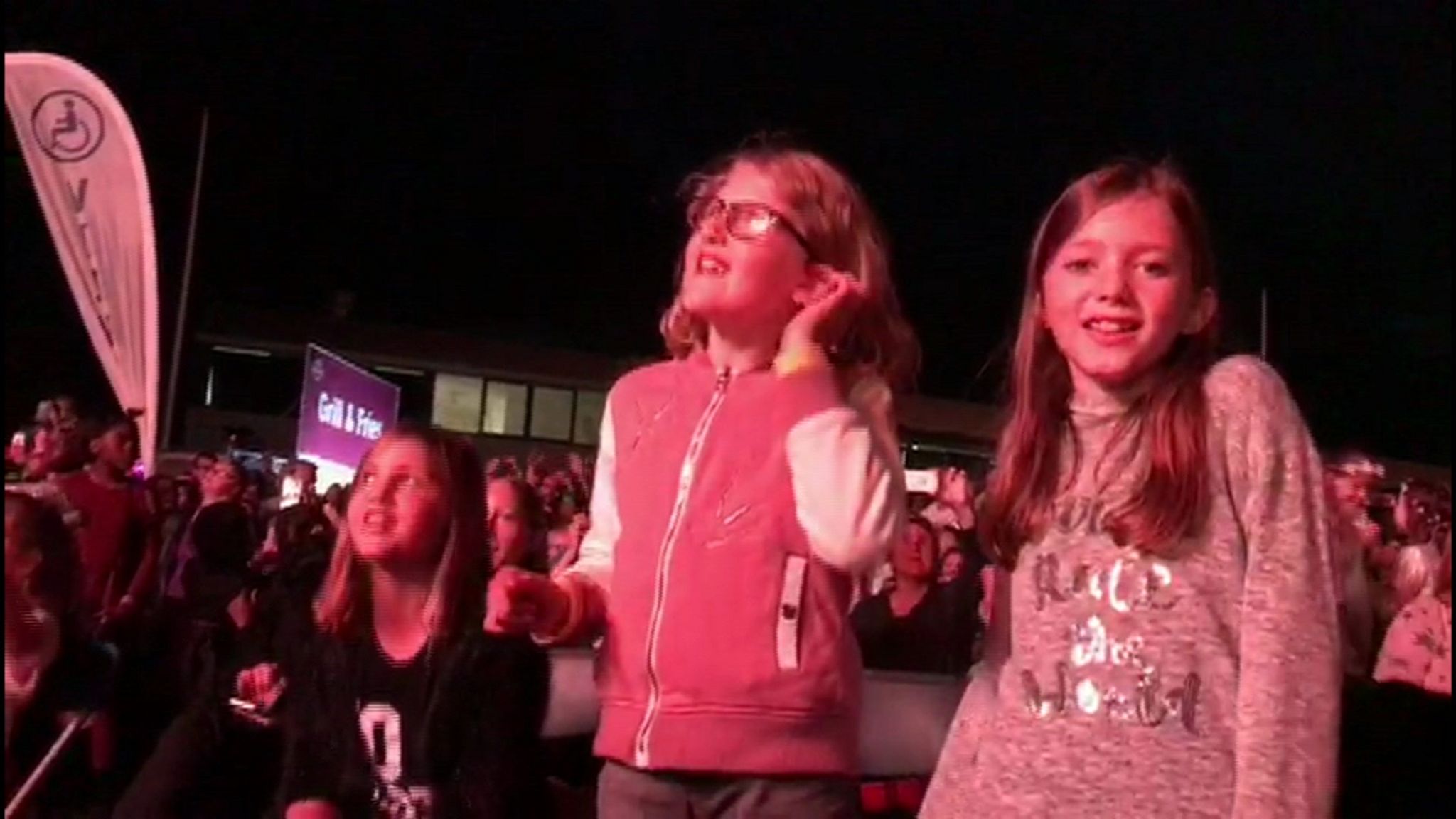 Cate and Megan at the Little Mix concert