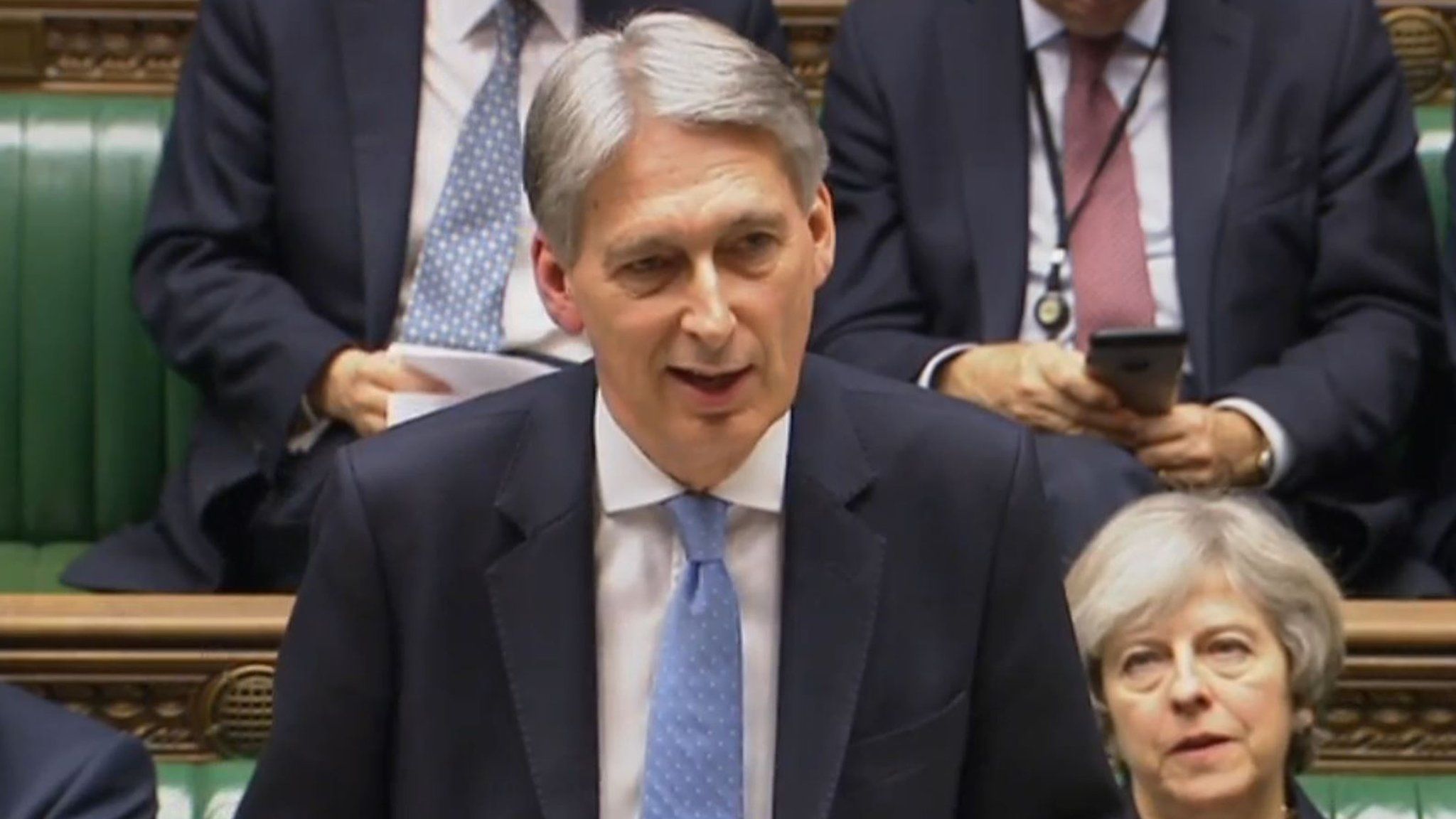 Chancellor Philip Hammond in Parliament