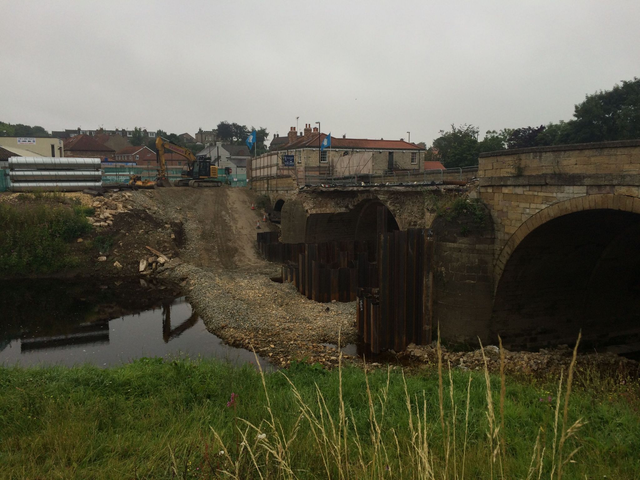 The bridge pictured in 2016 when it collapsed
