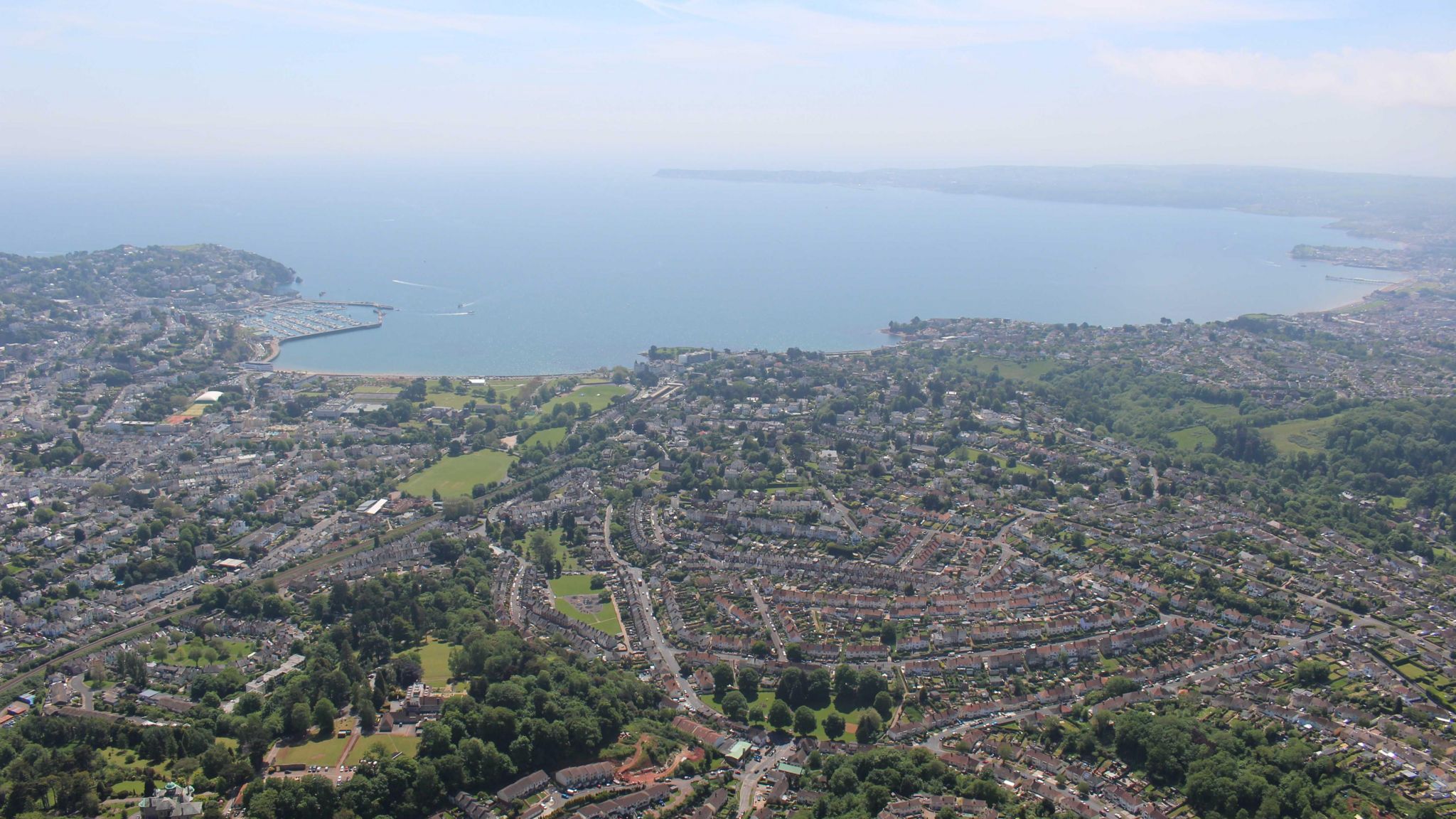 Torbay seen from the air