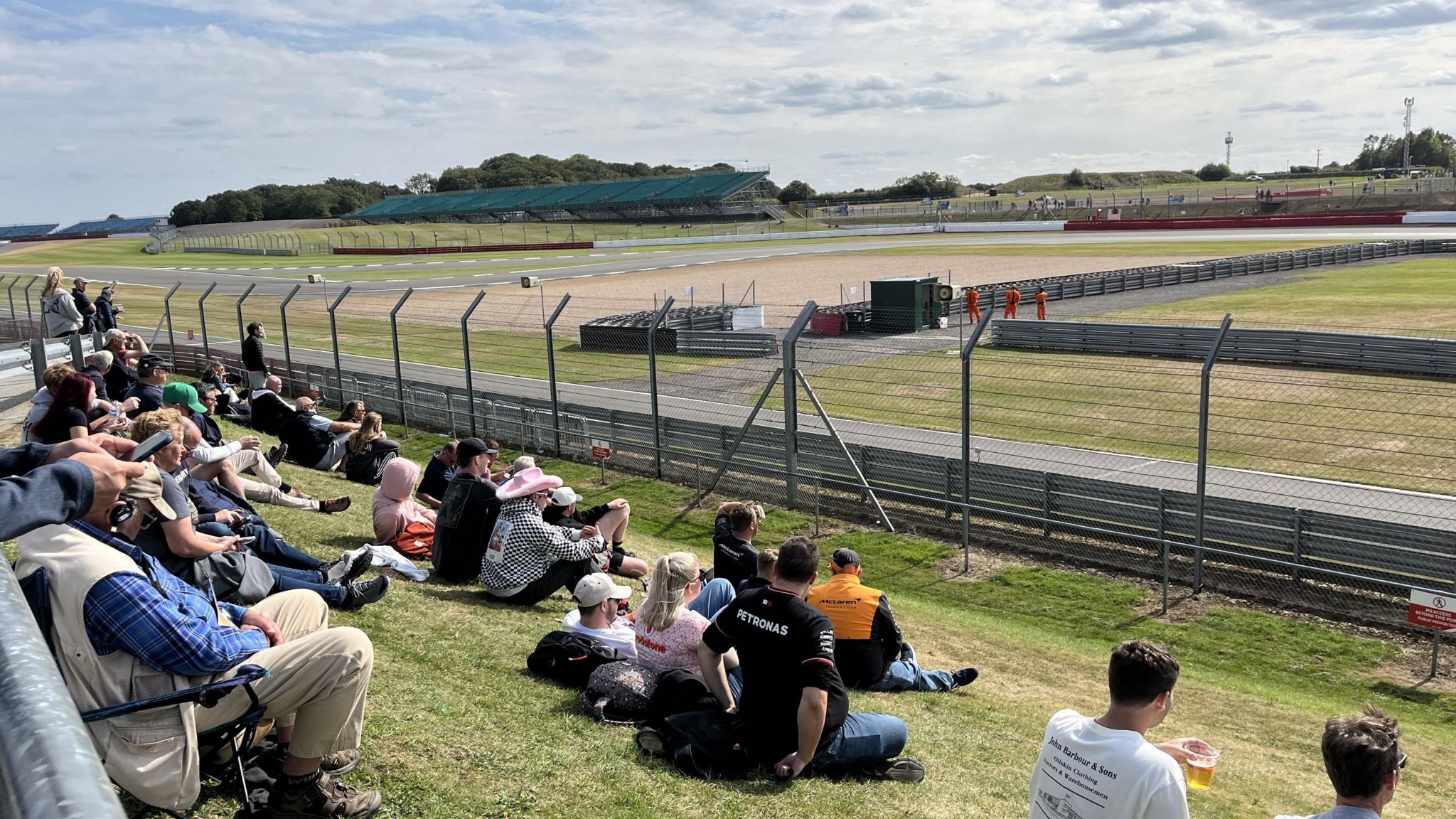 Crowds enjoying the 2024 Silverstone Festival