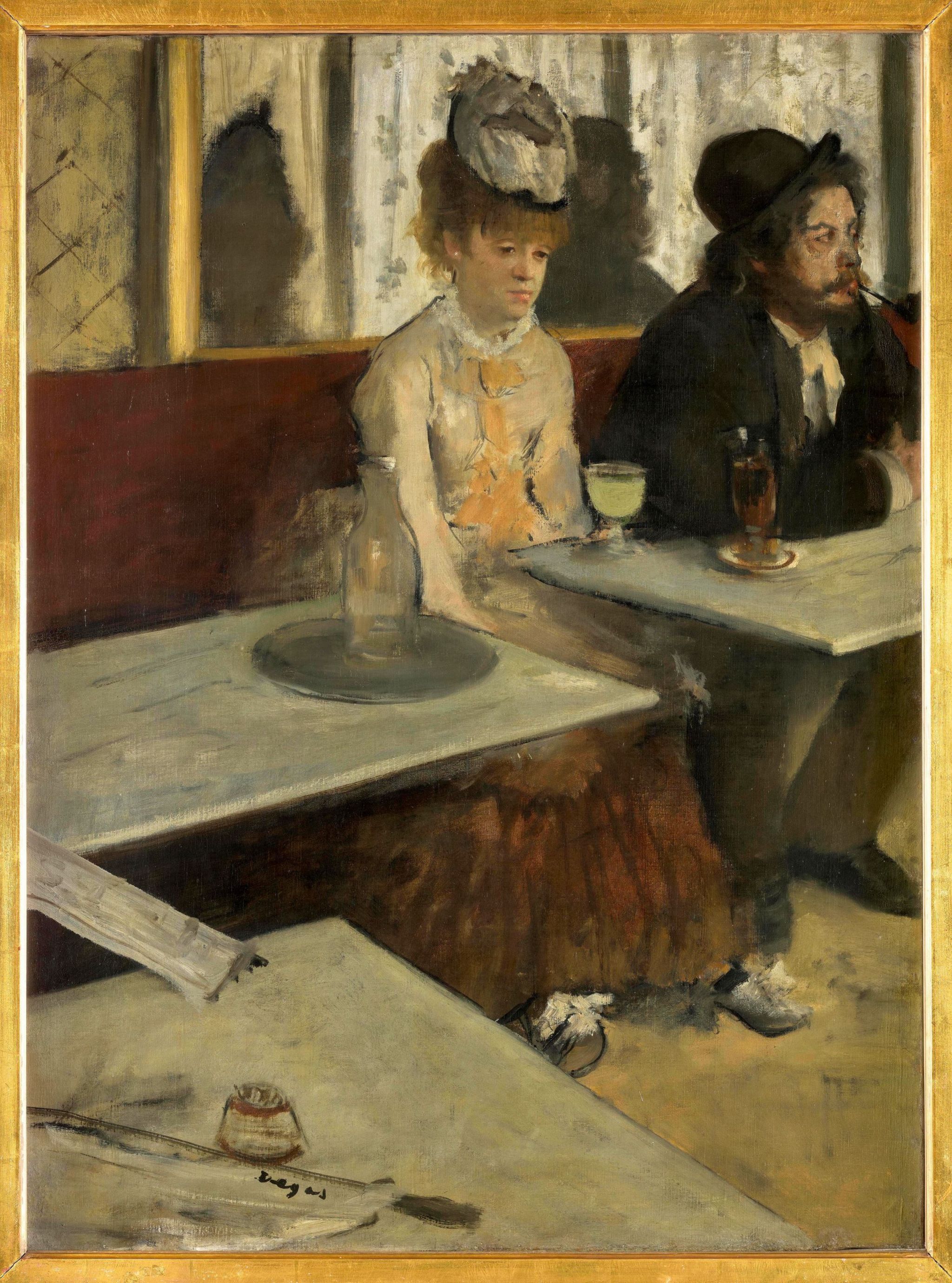 In a Cafe (L'Absinthe) by Edgar Degas