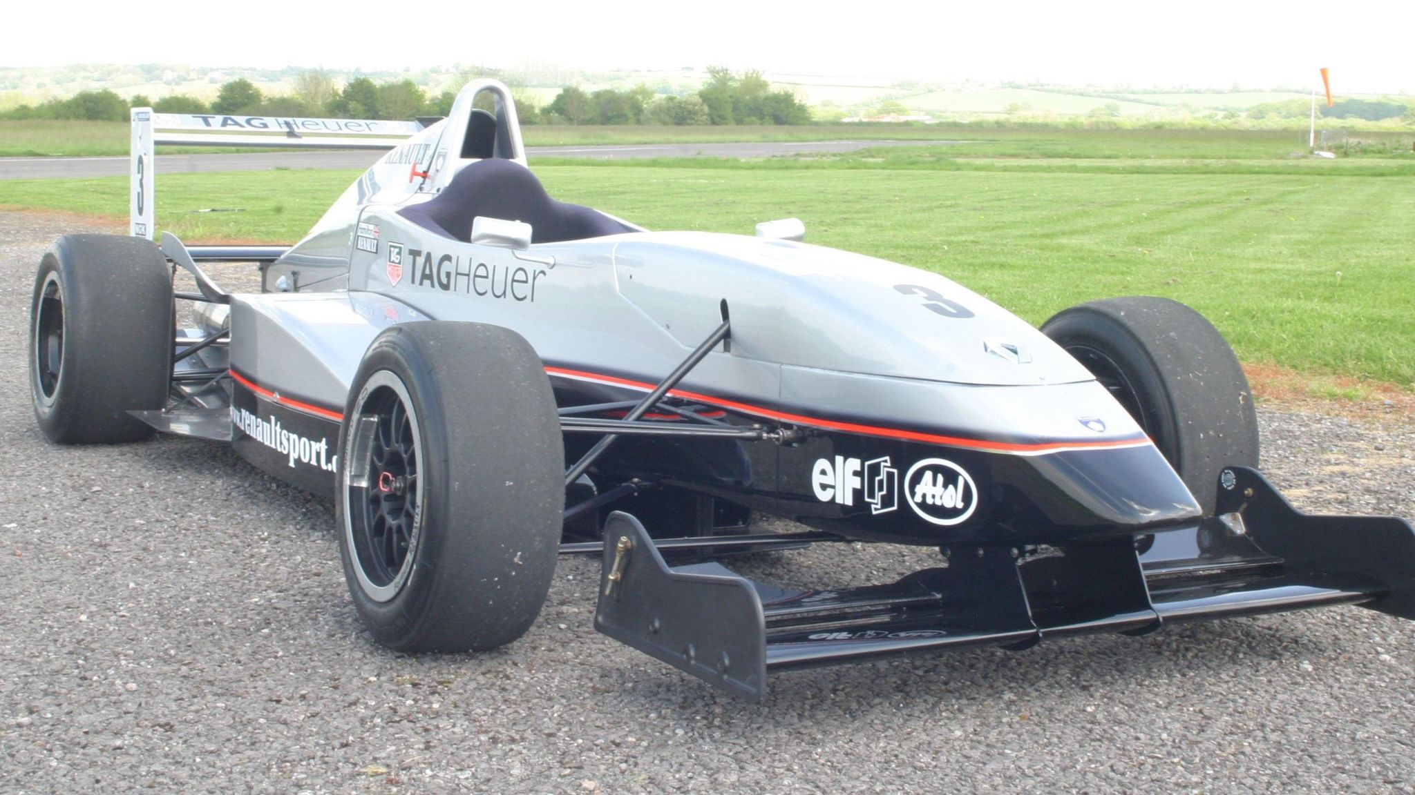 A Formula series racing car that Lewis Hamilton drove in 2003