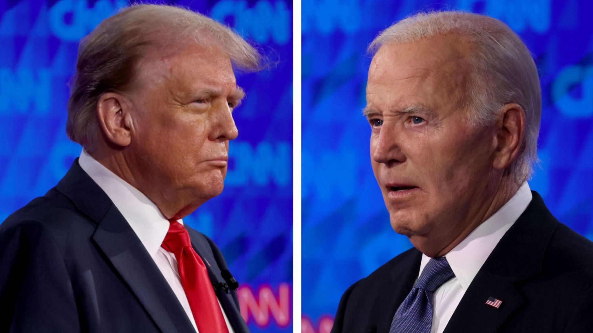 US president Biden struggles during debate with Trump - BBC Newsround