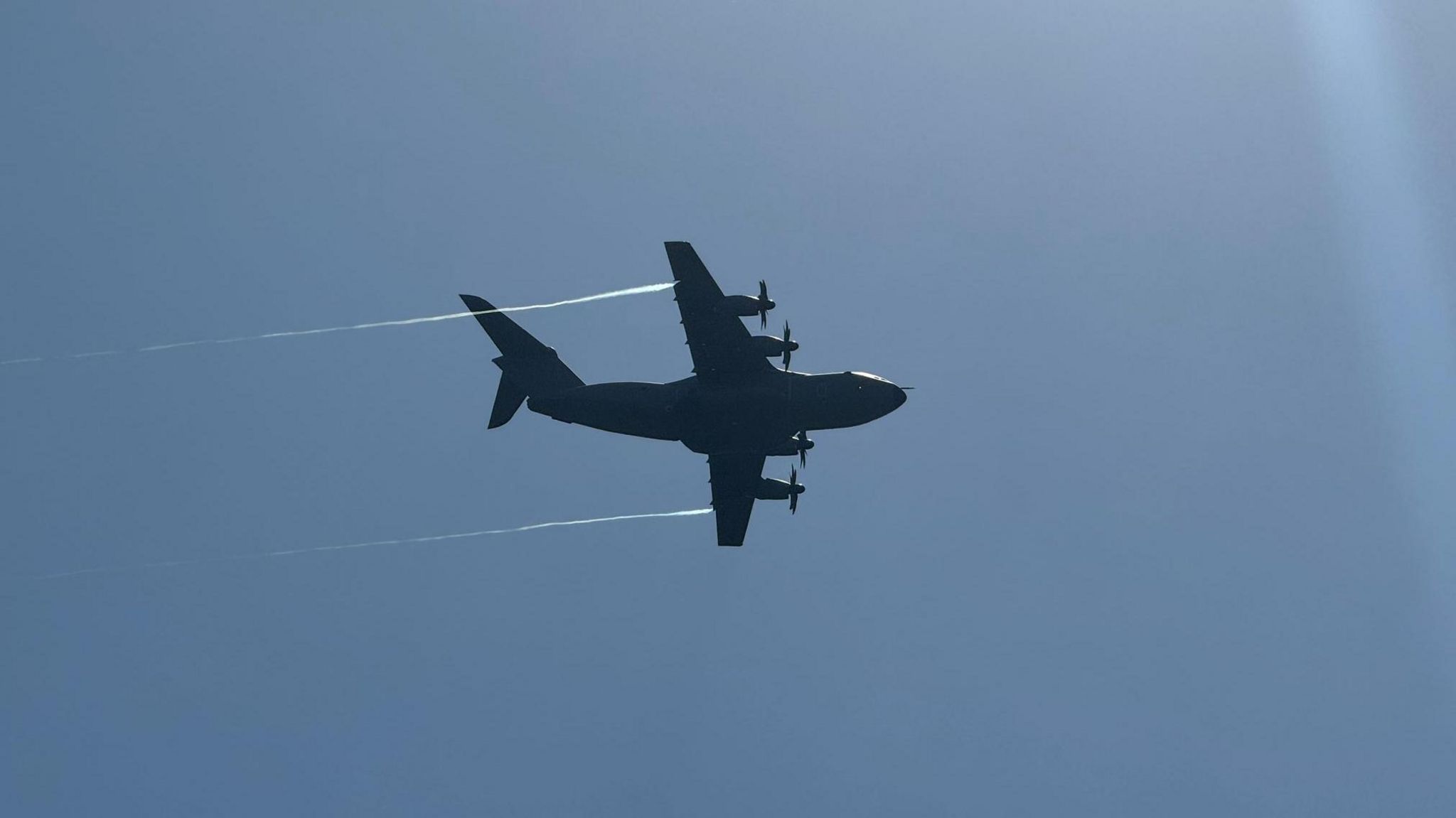 A C400 military aircraft in flight