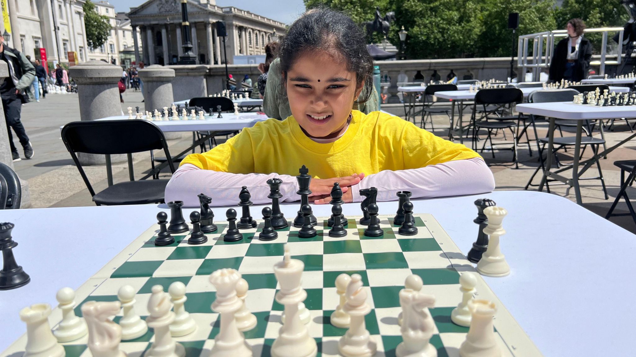  Bodhana Sivanandan playing chess