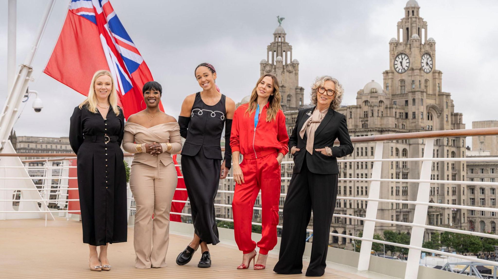 Natalie Haywood, Melanie C, Ngunan Adamu, Katarina Johnson-Thompson and Jayne Casey