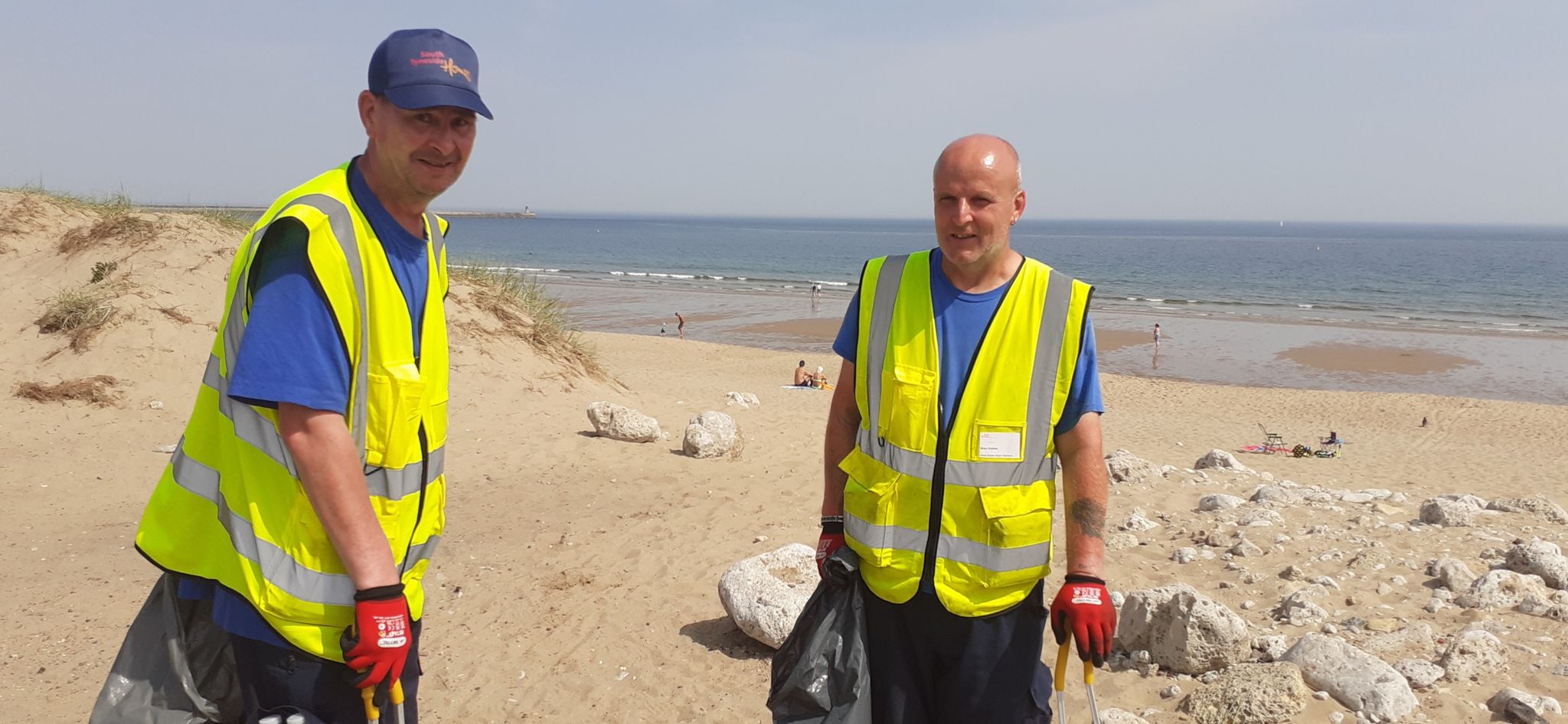South Tyneside Council beach cleaners 
