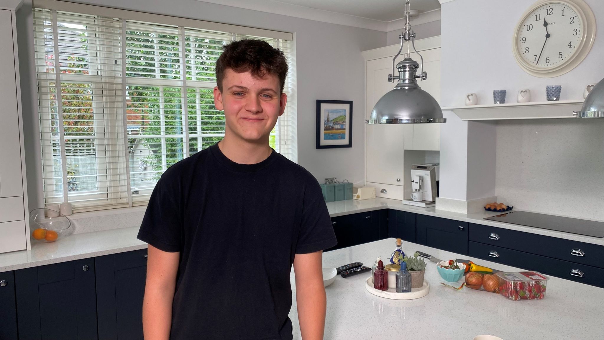 Max in his kitchen