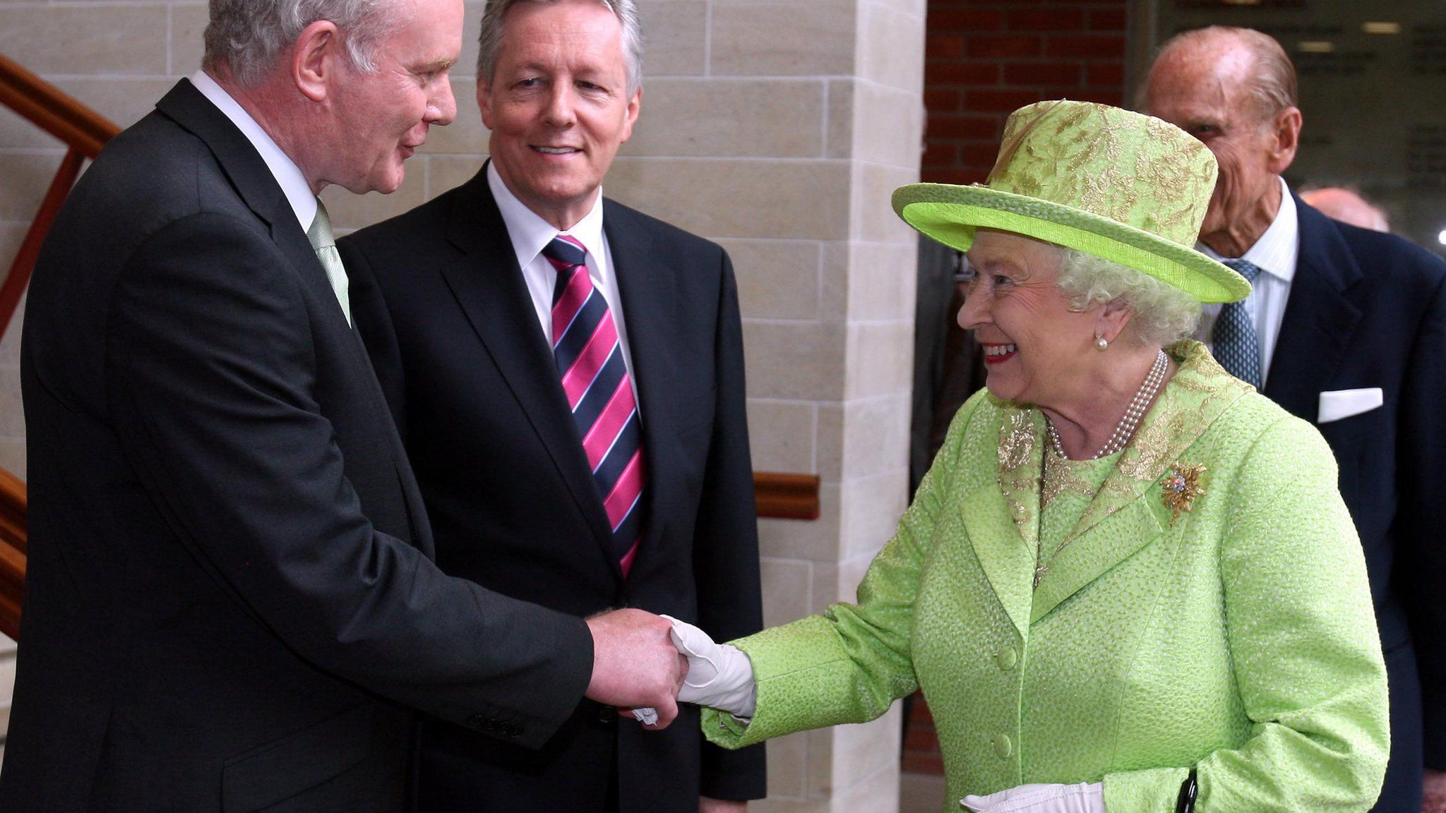 The eyes of the world were trained on this historic handshake with Martin McGuinness