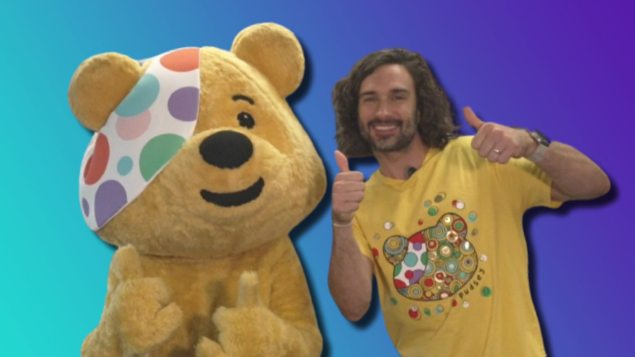 joe wicks and pudsey