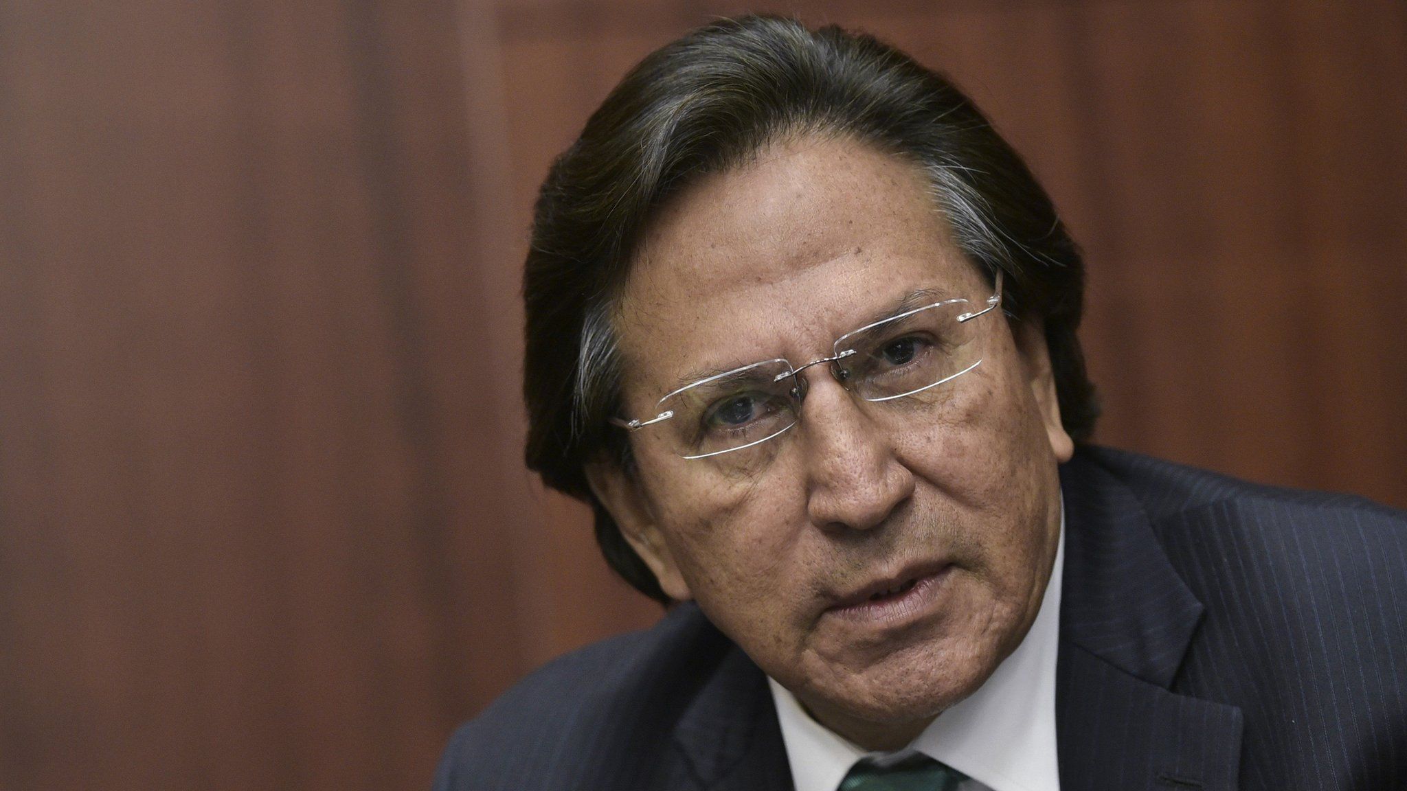 Former President of Peru Alejandro Toledo speaks during a discussion on Venezuela and the OAS at The Center for Strategic and International Studies (CSIS) on June 17, 2016 in Washington, DC.