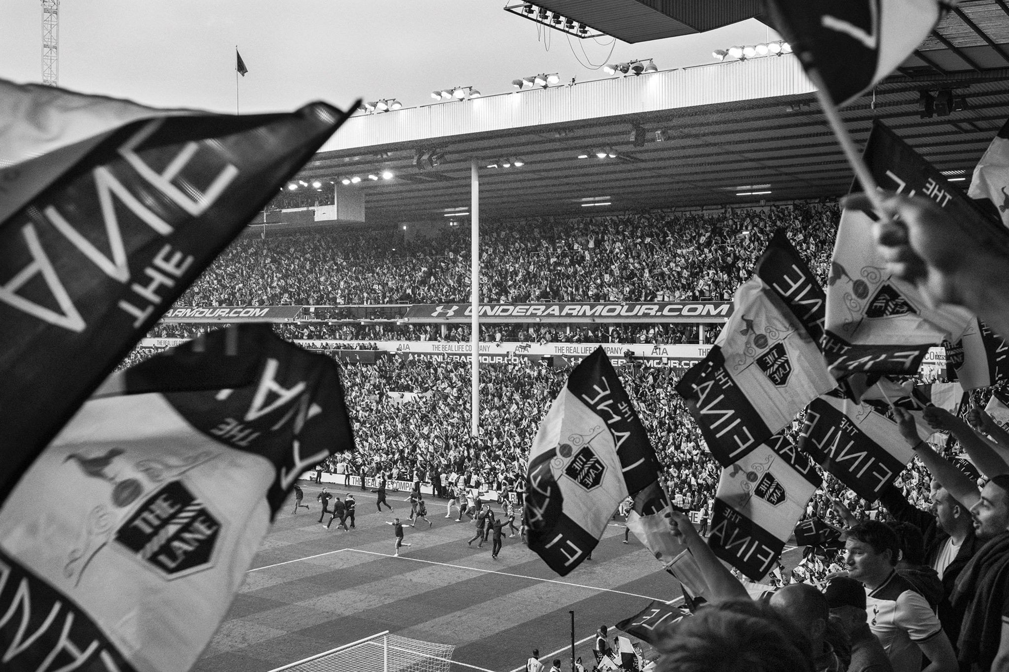 Spurs fans during the last match at White Hart Lane