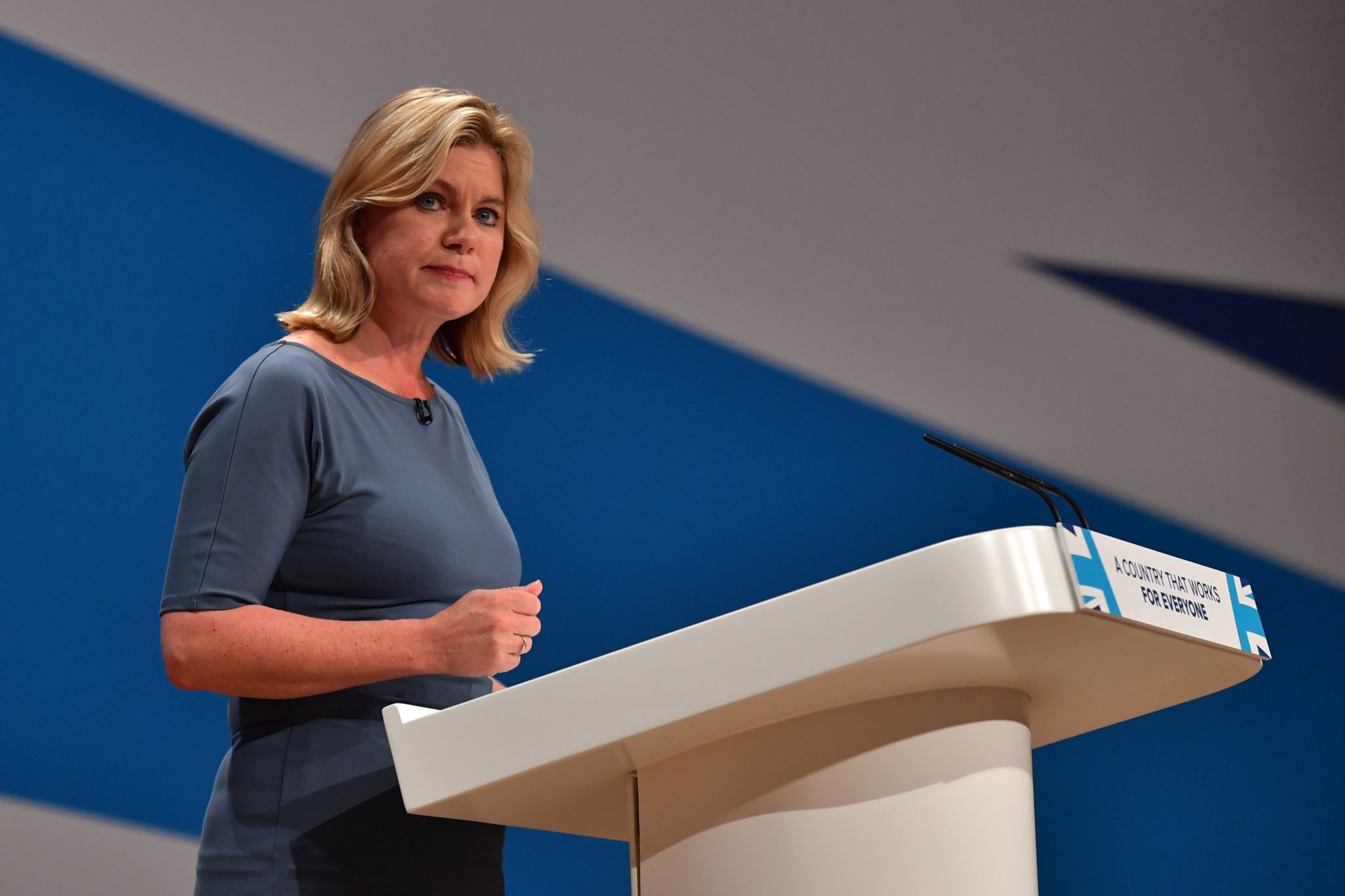 Justine Greening the Conservative Party conference in 2016